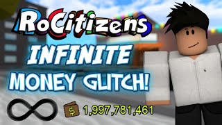 How to get unlimited money easy glitch on rocitizens [upl. by Efeek]