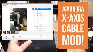 GearBest JGAURORA A5  Quick X Axis Mod From Thingiverse [upl. by Ramunni]