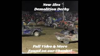 Square Body Ford Station Wagon Takes a Hit to the Front Clip demolitionderby [upl. by Madelyn]