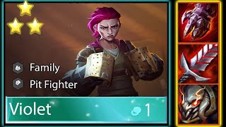 Climb ranks fast with 6 Pit Fighters and 4 Family the Violet comp perfect for TFT Set 13 beginners [upl. by Kory]