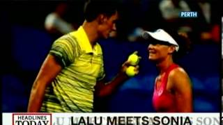 Hopman Cup Italy beats Aus in mixed doubles [upl. by Suiravaj]