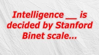 Intelligence is decided by Stanford Binet scale CodyCross Crossword Answer [upl. by Ramunni944]