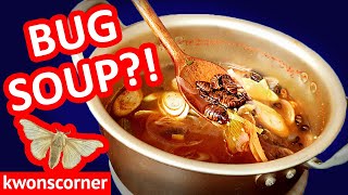 Korean Bug Soup Silkworm Pupa Soup beondegi tang recipe [upl. by Dow]