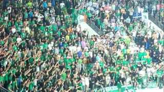 Panathinaikos Fans singing quotxorto magikoquot 3rd place game Euroleague Final 4 13 May 2012 [upl. by Ketchan]