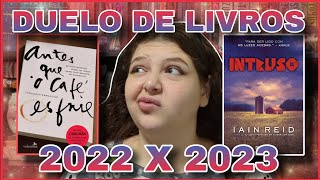 🥊 DUELO DE LIVROS FAVORITOS 2022 X 2023  Livre em Livros [upl. by Ramirolg]