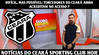 GLOBO ESPORTE CE  TORCEDORES DO CEARÁ AINDA ACREDITAM NI NO ACESSO [upl. by Pearle]