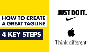 How to Create a Great Tagline for Your Brand  4 Important Steps [upl. by Diehl]