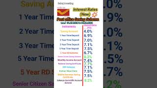 post office new interest rates 2024 postoffice 2024 viral [upl. by Mohn329]