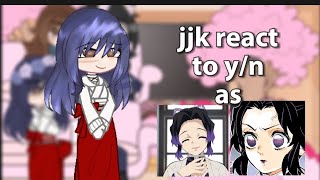 jjk react to yn as shinobu koucho  remake [upl. by Nosna]