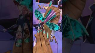 Flying Away with Dragon Wing Nails for Netflix The Dragon Prince Xadia 🐉💅🏽 nails asmr [upl. by Atinad576]