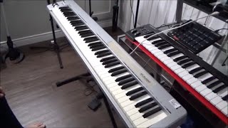 MAudio Keystation 88 ES Midi Keyboard Test And Review [upl. by Htebharas543]