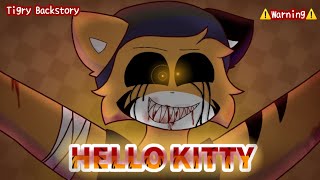 HELLO KITTY  Tigrys Backstory 🐯  Piggy Book 2 Roblox  ⚠ Flash and Blood Warning ⚠ [upl. by Maurizia]