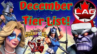 Final Tier List For 2024 Best Champs Ranked New Additions Spiral amp Dazzler  New Thanos  MCOC [upl. by Tillie]