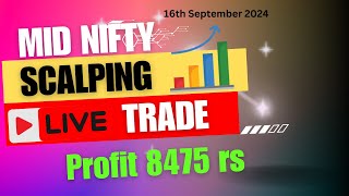 🔥Live Option Scalping 16th Sep livetradeintraday bankniftynifty50optionsbuying [upl. by Adekram]