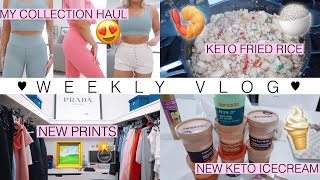 WEEKLY VLOG 🏠 MY ACTIVEWEAR TRY ON HAUL 👚 KETO FRIED RICE 🍤 NEW PRINTS FOR THE HOUSE 🖼 JAZ HAND [upl. by Swords]