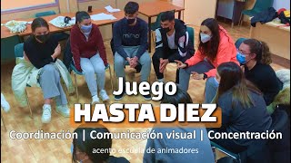 Juego 𝗛𝗔𝗦𝗧𝗔 𝗗𝗜𝗘𝗭 Trabajo en Equipo  Comunicación  Dinámica de Grupo  Campamento [upl. by Sweatt]