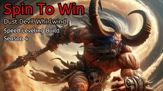 Spin To Win Speed Dust Devil Whirlwind Leveling Build Hardcore [upl. by Ahtamas493]