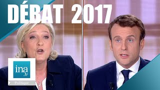 Débat présidentiel 2017  Emmanuel Macron  Marine Le Pen ⎮ Archive INA [upl. by Ittap]