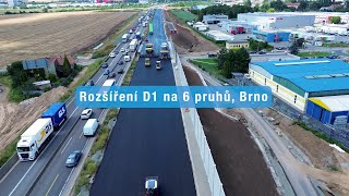 D1 01191C Brno centrum – Brno jih rozšíření dálničního mostu D1233 682024 1 část [upl. by Oeniri]