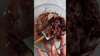 HEALTHY DESSERT OAT AND CHOCOLATE BITES  4 INGREDIENTS ONLY shorts [upl. by Wendelina367]