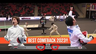 Crazy 8 Point Comeback By Matsumoto JPN VS El Sayed EGY In Bern 2023 [upl. by Viole]