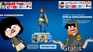 Cómo Tener La Skin De Emilia La Exploradora En fornite Android y PCMijahil Pech Ft Miijahil118 [upl. by Aleacin]