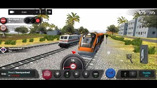 Rajadhani Express Journey From Chennai To Vaaniyambadi  Indian Train Simulator [upl. by Pinckney]