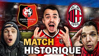 VICTOIRE CONTRE L AC MILAN DANS UN ROAZHON PARK EN FEU  Rennes  Milan vlog [upl. by Aniuqaoj]