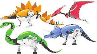 5 Dinosaur Robot Toys Game  Quick Assemble 6 Super Robots  Eftsei Gaming [upl. by Morra]