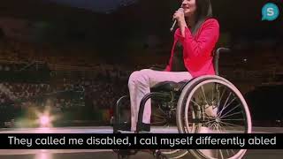 A handicapped woman motivational speech [upl. by Animrac]