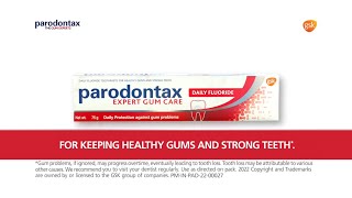 Parodontax toothpaste for healthy gums and strong teeth English [upl. by Artinek]