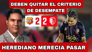 TICOS LLORAN DERROTA DE HEREDIANO CONTRA REAL ESTELI  quotBASURA DE CRITERIO DE DESEMPATEquot [upl. by Yrmac]