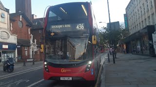 Shabby FRV  TFL Bus Route 436 Lewisham Centre  Battersea Park  Enviro 400H MMC  GAL Central [upl. by Norihs]