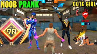 Noob Prank With Worldchat Cute Girl 😍 100 Level Hip Hop Girl लेकिन Ye Kya हुआ 😱 Garena Free Fire 🔥 [upl. by Nannette]