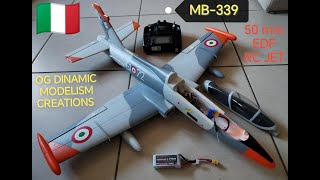 MB339 EDF 50 mm RCJET  esordio nel forte vento [upl. by Ford492]