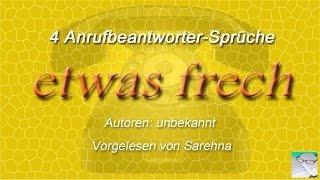 Anrufbeantworter Sprüche  etwas frech [upl. by Akcirahs]