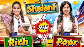 School Life  Rich Vs Normal  Sanjhalika Vlog [upl. by Reggis]