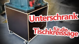 Unterschrank für die Tischkreissäge selber bauen  DIY  Werkstatt Projekt [upl. by Adnirolc]