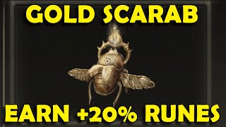 Elden Ring How to Get Gold Scarab Talisman 20 Runes Boost  Best Item for Farming Runes [upl. by Murtha985]