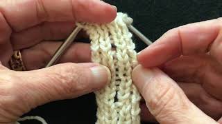 Best Eyelet or YO Buttonhole in K1P1 Ribbing [upl. by Oxford531]