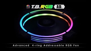 ENERMAX TBRGB AD Advanced 4Ring Case Fan with Brilliant Addressable RGB Lighting [upl. by Budworth]