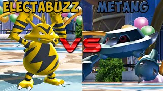 Pokemon battle revolution  Electabuzz vs Metang [upl. by Hairahcez]