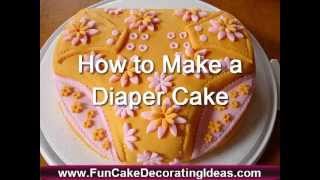 How to Make a Diaper Cake that You Can EAT [upl. by Russi]