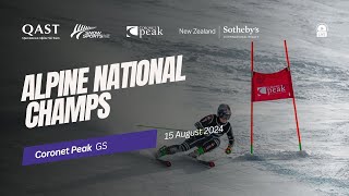 Coronet Peak  ALPINE NATIONAL CHAMPIONSHIPS  Giant Slalom [upl. by Toddie107]