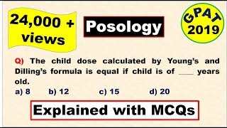 Posology Important topic for GPAT 2019 [upl. by Gimpel]