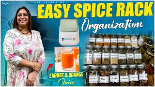 SpiceRack Organisation  Easy amp User friendly  Indian Kitchen In Dubai  Healthy Morning Juice [upl. by Aroled]