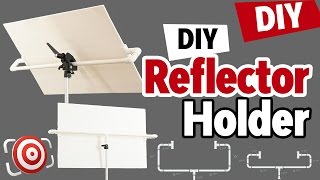 DIY Photography Studio Reflector Holder and One Light Portrait Lighting Tutorial [upl. by Dnamron261]