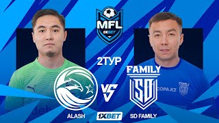 1XBET MEDIA FOOTBALL LEAGUE  ALASH vs SD FAMILY  2 ТУР [upl. by Morley]