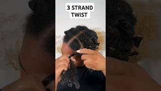 3 STRANDS TWISTED Hair style hairstyles braids [upl. by Arimas]