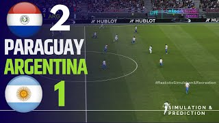 PARAGUAY 21 ARGENTINA  Resumen • Eliminatorias Sudamericanas 2024 SimulaciónRecreación [upl. by Vikki587]